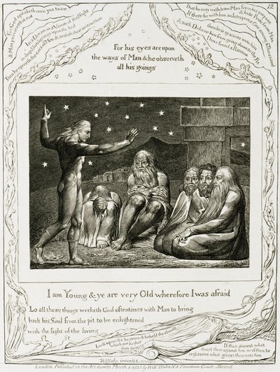 The Speech of Elihu by William Blake